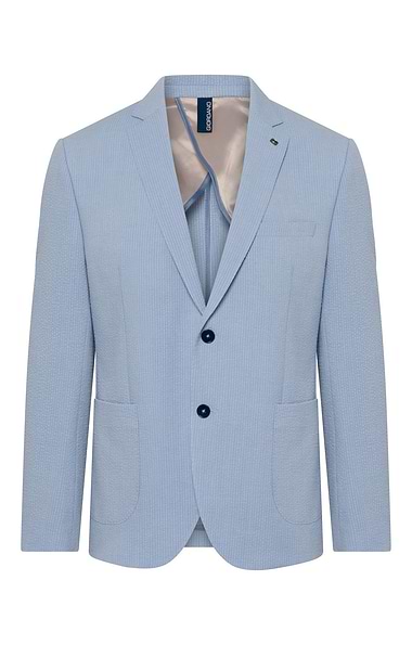 Men's Seersucker Half-Lined Blazer