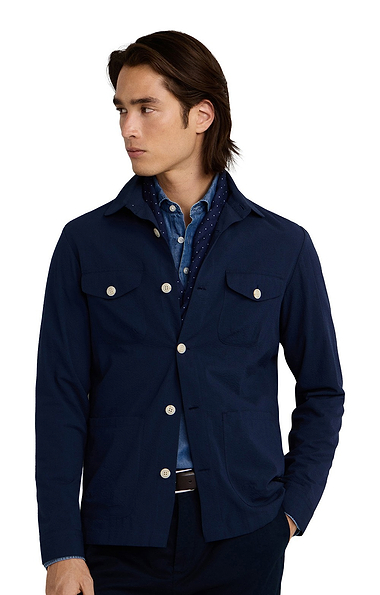 Men's Hackett London Seersucker Overshirt