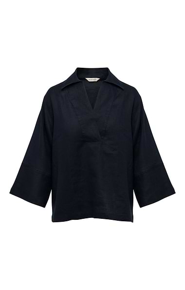 Ladies Gant Linen Popover Shirt
