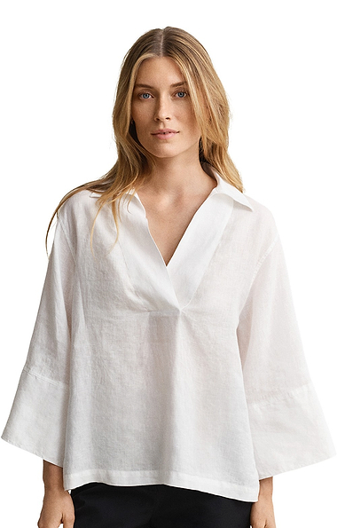 Ladies Gant Linen Popover Shirt
