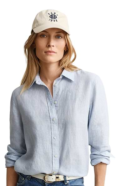 Ladies Gant Linen Long Sleeve Shirt