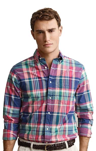 Men's Gant Regular Fit Indian Madras Check Shirt