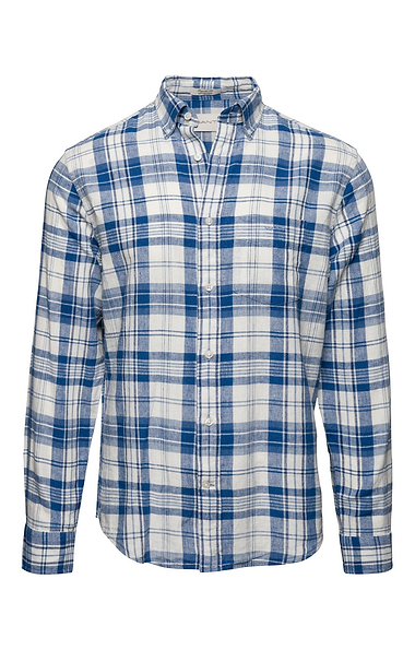 Men’s Gant Cotton Linen Madras Check Shirt