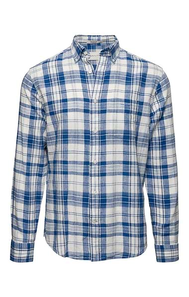 Men’s Gant Cotton Linen Madras Check Shirt