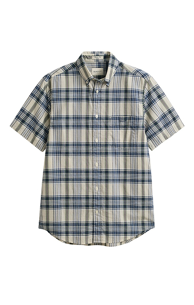 Men's Gant Indian Madras Checked Short Sleeve Shirt