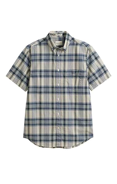 Men's Gant Indian Madras Checked Short Sleeve Shirt