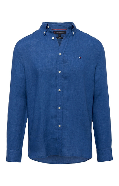 Men's Tommy Hilfiger Pigment Dyed Linen Solid Regular Fit Shirt