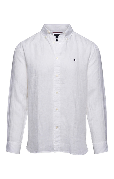 Men's Tommy Hilfiger Pigment Dyed Linen Solid Regular Fit Shirt