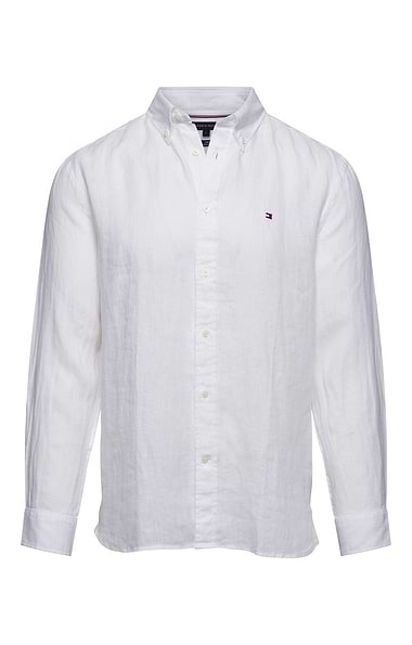 Men's Tommy Hilfiger Pigment Dyed Linen Solid Regular Fit Shirt