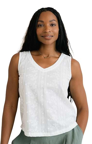 Ladies Lily & Me Alicia Embroidered Vest