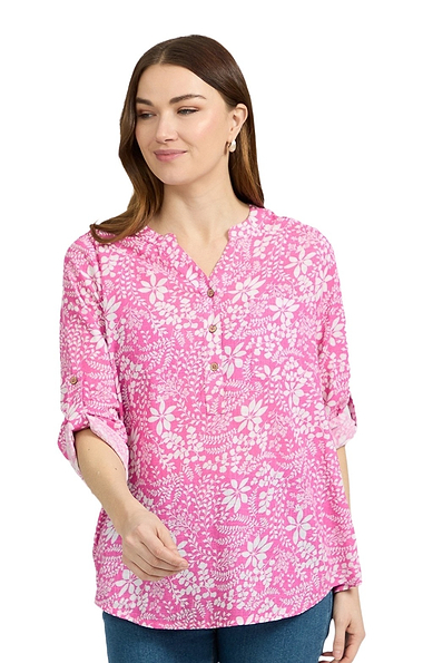 Ladies Leaf Print Top