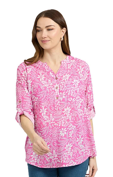 Ladies Leaf Print Top