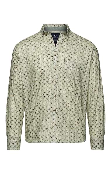 Men's Brushed Cotton Printed Duck Shirt
