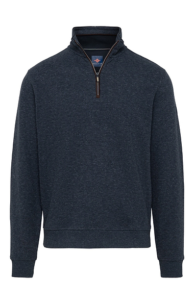 Men's Houndstooth Cotton Rich 1/2 Zip sweater