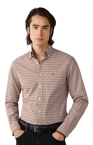Men's Hackett London Three Coloured Oxford Gingham Shirt