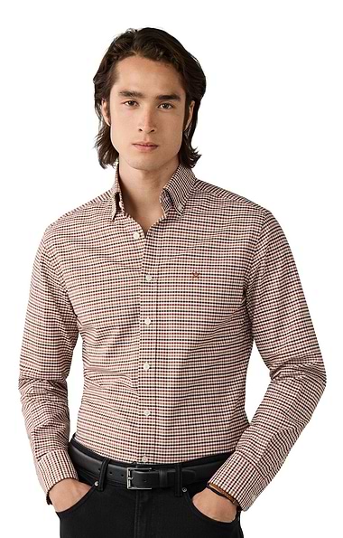 Men's Hackett London Three Coloured Oxford Gingham Shirt