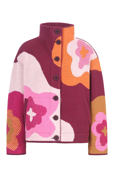 Ladies Wool Rich Chunky Cardigan