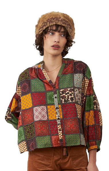 Ladies Orfeo Patchwork Blouse