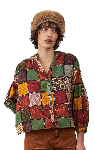 Ladies Orfeo Patchwork Blouse