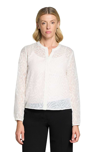 Ladies Betty & Co Animal Textured Blouse