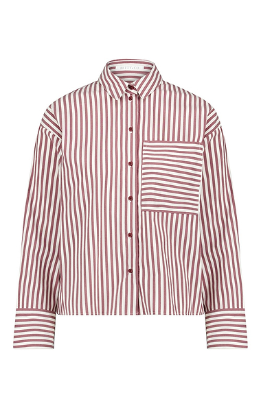 Ladies Betty & Co Boxy Striped Shirt