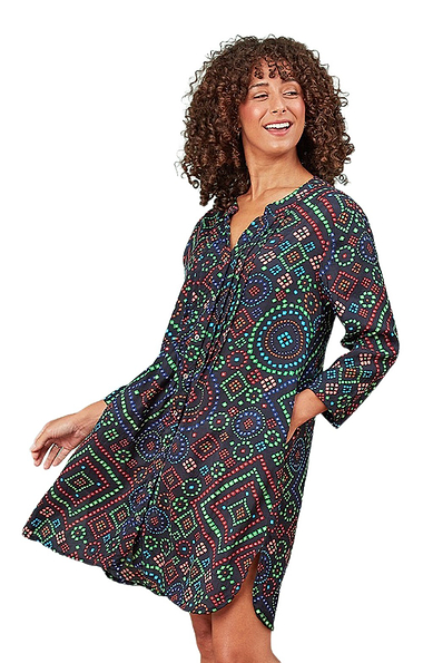 Ladies Adini Winter Blossom Tunic Dress