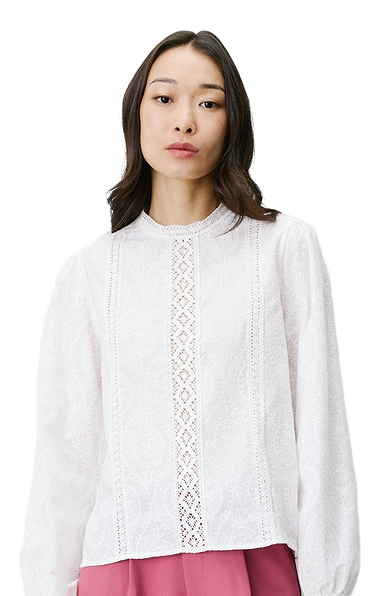 Ladies Grace & Mila Abigail Cotton Lace Blouse
