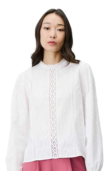 Ladies Grace & Mila Abigail Cotton Lace Blouse