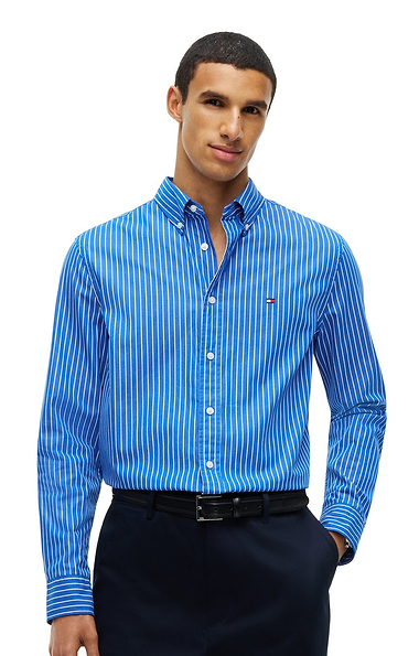 Men's Tommy Hilfiger Striped Poplin Regular Fit Shirt