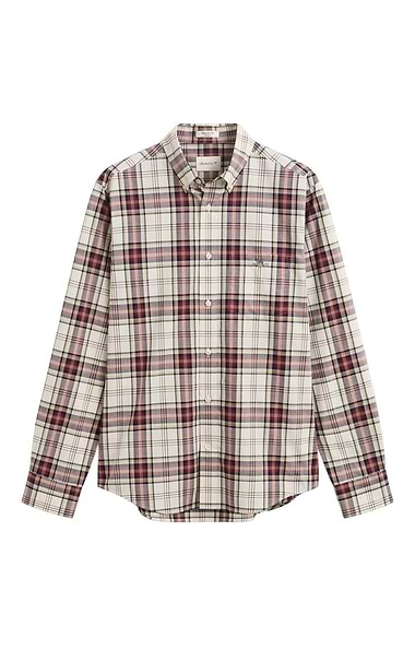 Men's Gant Regular Poplin Large Check Shirt