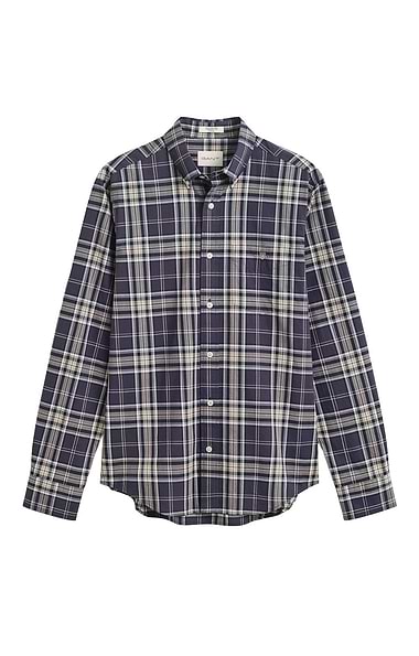 Men's Gant Regular Poplin Large Check Shirt