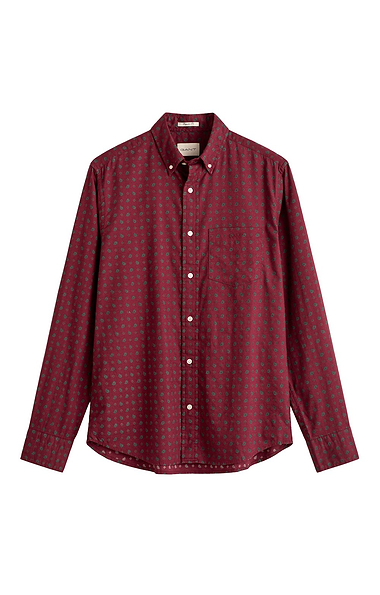 Men's Gant Printed Winter Twill Shirt