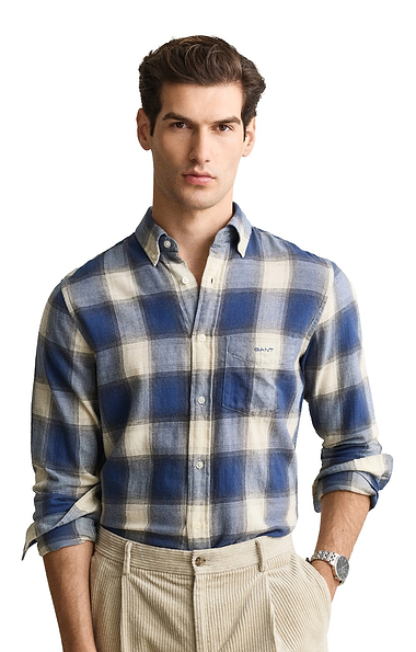 Men's Gant Windblown Flannel Large Check Shirt