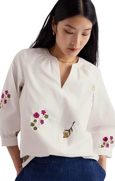 Ladies Seasalt Grace Embroidered Top