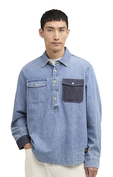Men's Barbour International Chopper Denim Shirt