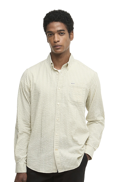 Men's Barbour Cresswell Seersucker Long Sleeve Shirt
