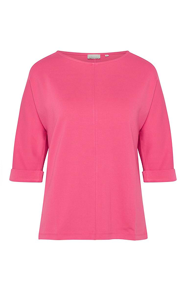 Ladies Comfort 3/4 Sleeve Crew Neck Top