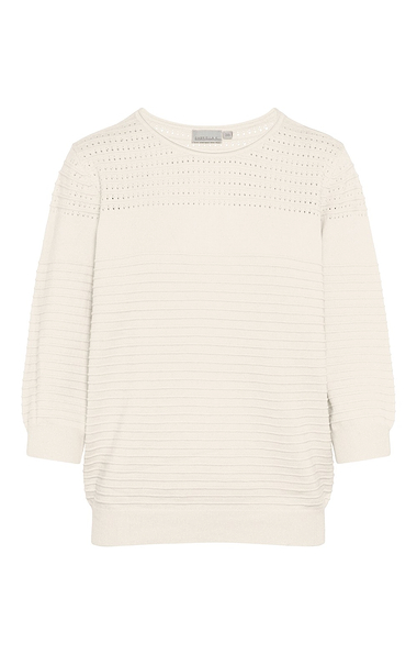 Ladies Textured Crew Neck Top
