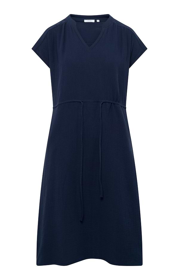 Ladies Cotton Tie Waist Midi Dress