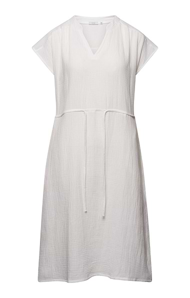 Ladies Cotton Tie Waist Midi Dress