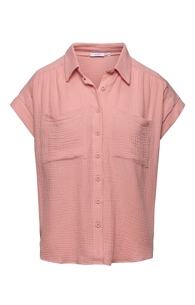 Ladies Cotton Short Sleeve Shirt