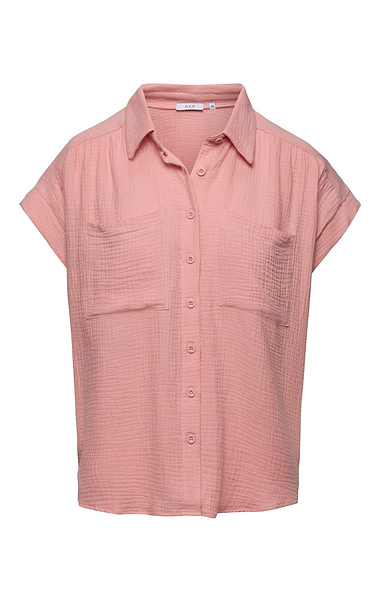Ladies Cotton Short Sleeve Shirt
