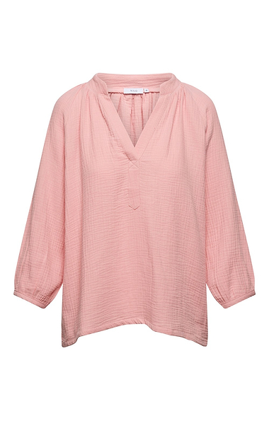 Ladies Cotton V Neck Blouse