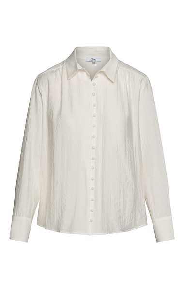 Ladies Covered Button Blouse