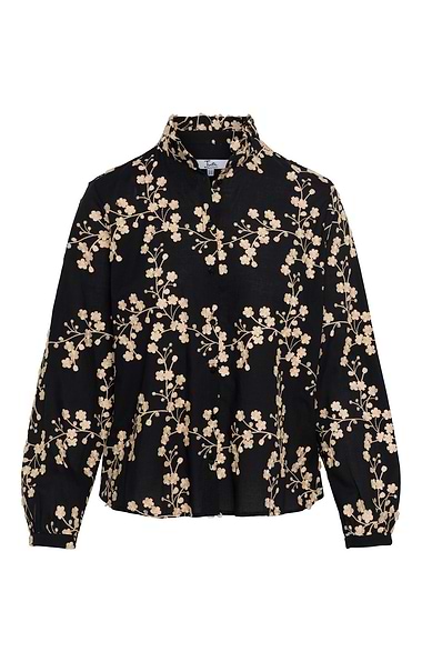 Ladies Floral Applique Blouse
