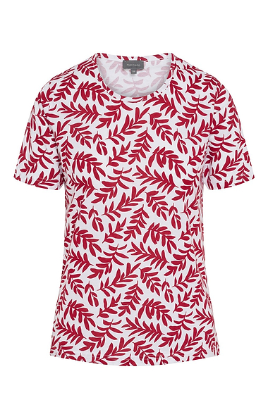 Ladies Cotton Two Colour Floral Print Top