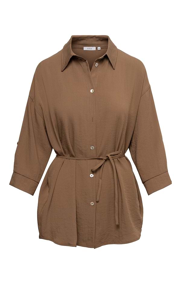 Ladies Relaxed Fit Tie Waist Tunic