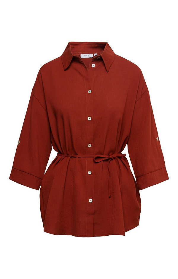 Ladies Relaxed Fit Tie Waist Tunic