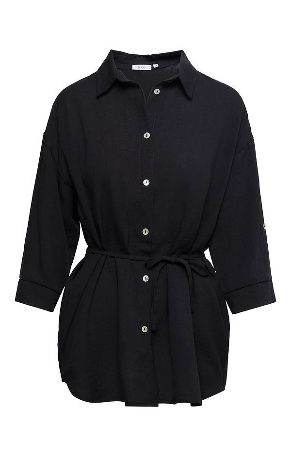 Ladies Relaxed Fit Tie Waist Tunic