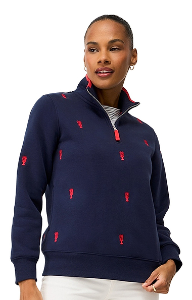 Ladies Crew Clothing Lobster Print Sweatshirt